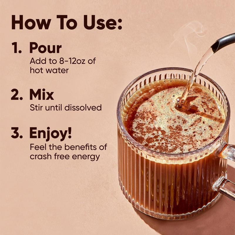 IQJOE Vanilla Spice (40 Sticks) - Instant Mushroom Coffee Packets with Lion’S Mane - Sugar Free, Keto, Vegan Clarity and Mood Enhancing Coffee