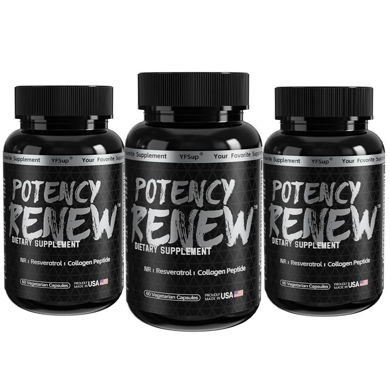 Potency Renew - Advanced NAD+ Booster & Skin Renewal Supplement - 60 Capsules