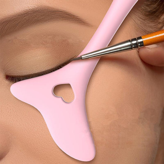 Comfort Reusable Silicone Eyeliner Stencil, Cosmetic Stencil, Eye Makeup Aid Tool, Mascara Shield Applicator, Lipstick Stencil for Women & Girls