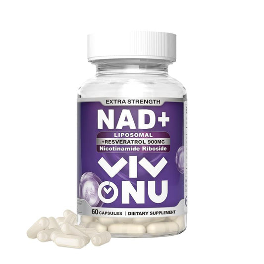 Vivonu NAD+ Supplement – 60 Capsules, Supports Cell Repair, Boosts Energy and Vitality, Promotes Healthy Glucose Metabolism, Supports Healthy